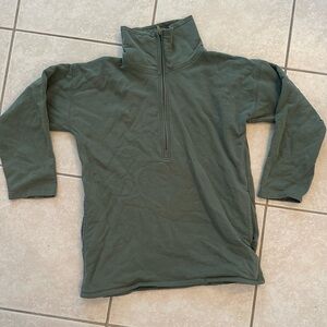 EUC J.Crew Green Oversized Half-Zip - XS